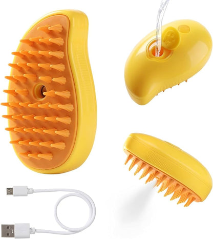 Cepillo Vapor Para Mascotas 3 En 1